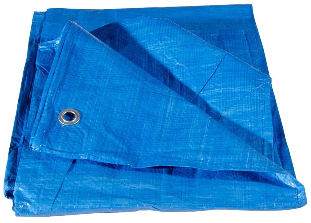 Omgoods - Multifunctioneel Polyethyleen Zeildoek 5 x 8 m, Blauw