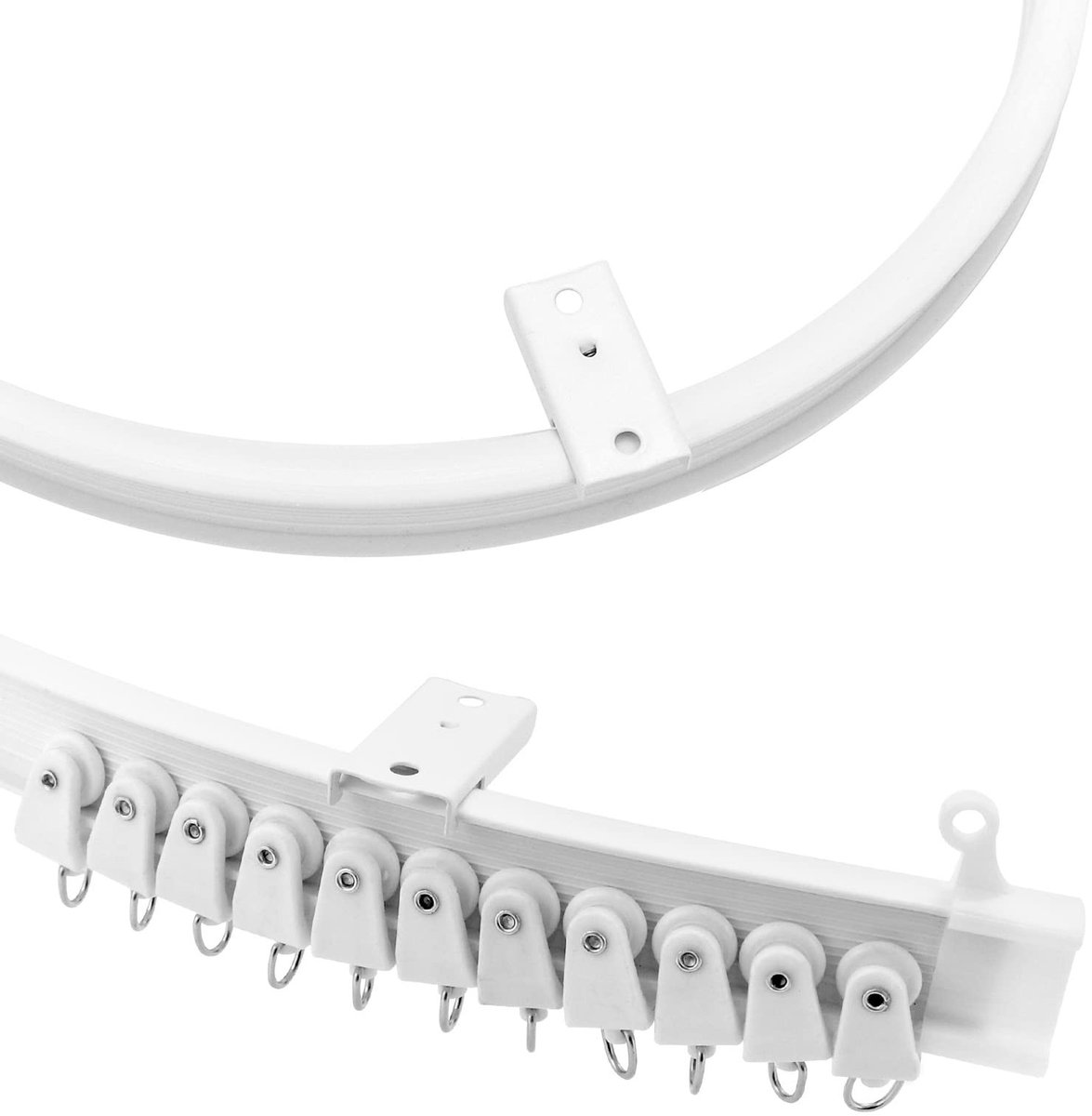 Omgoods - Flexibele Plafond Gordijnen Rail 3m voor Verschillende Raamvormen