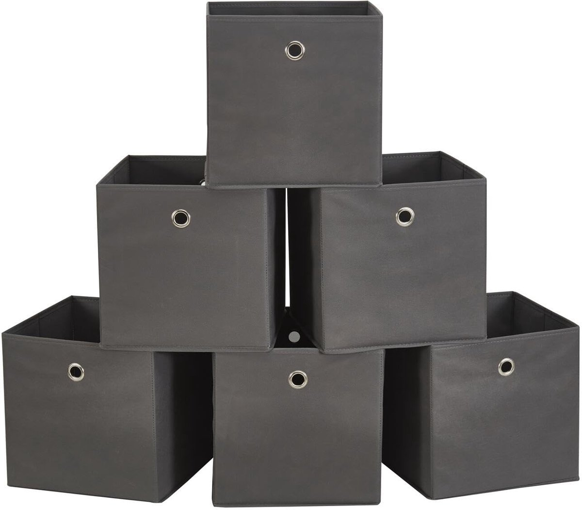 Omgoods - Set van 6 Opvouwbare Opbergdozen voor Organisatie