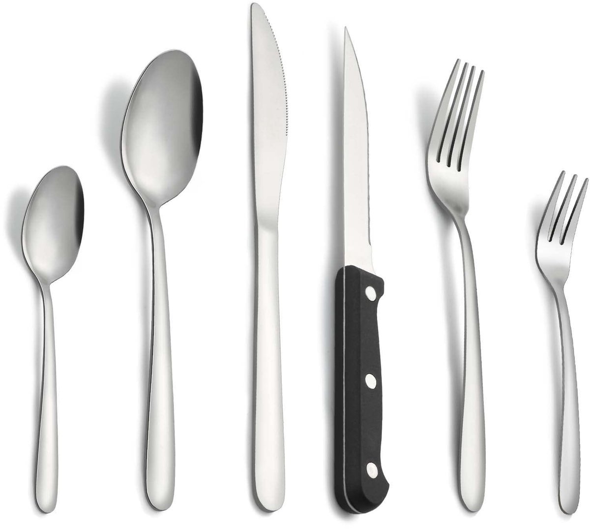 Omgoods - 36-Delige Bestekset met Steakmessen voor 6 Personen