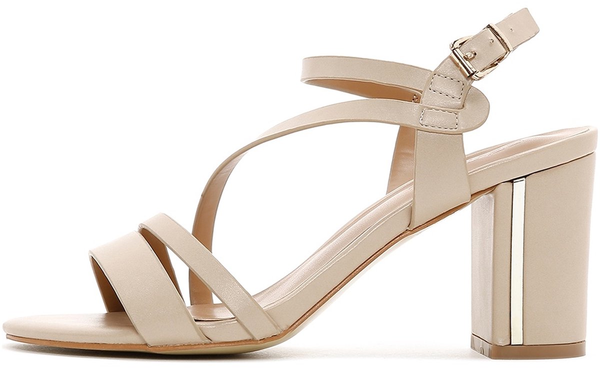 DERIMOD Sandalen Met Hoge Hak Imitation Leren High Heel Sandalen