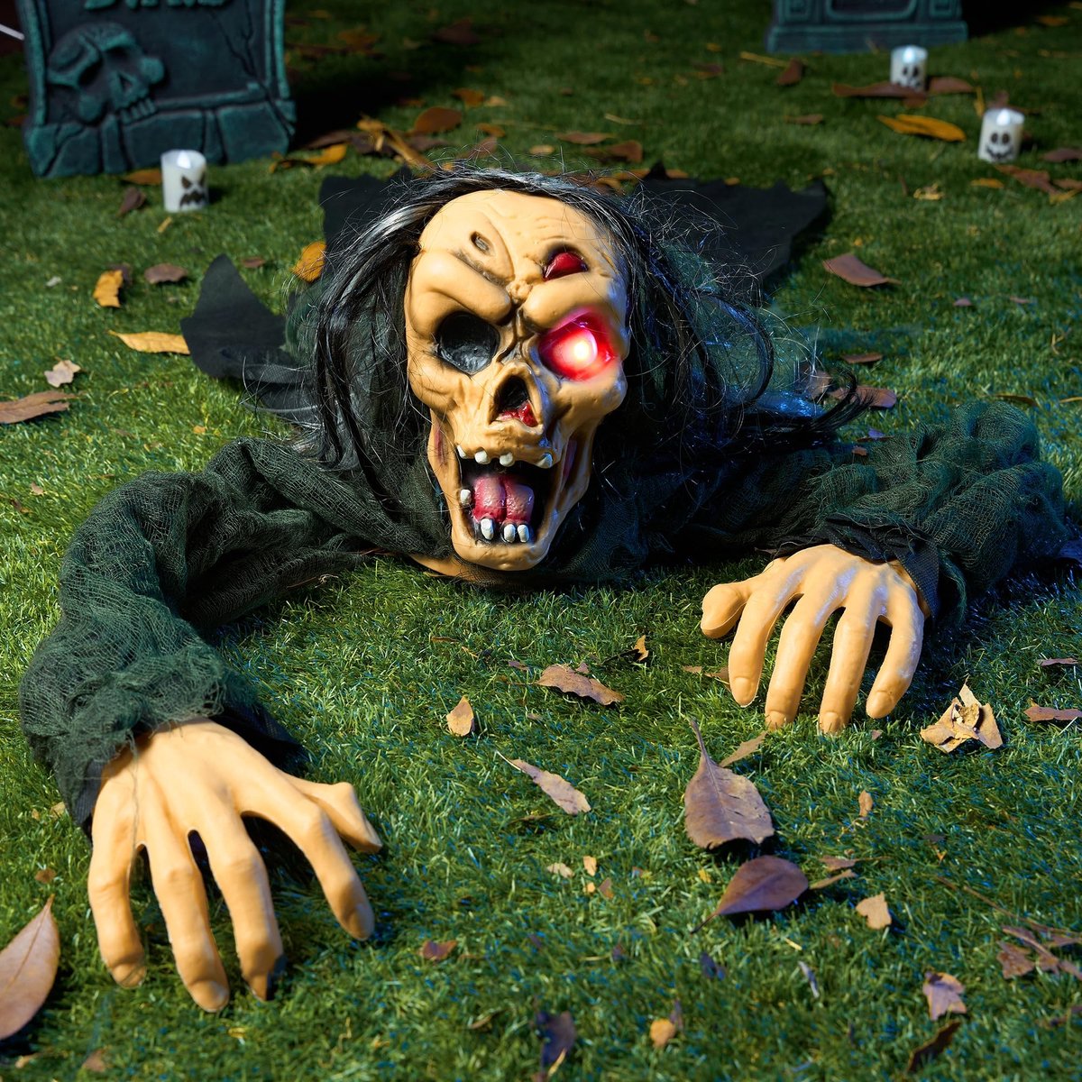 Omgoods - Halloween Decoratie Zombie Groundbreaker met Geluid