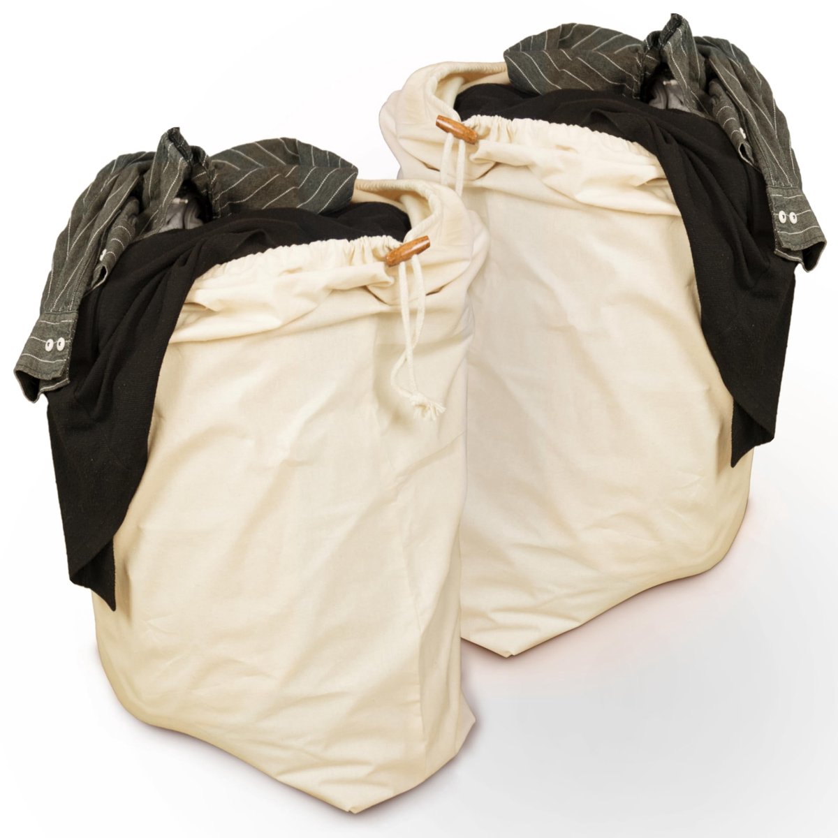 Omgoods - Duurzame Recyclebare Katoenen Vuilniszakken 2-Pack