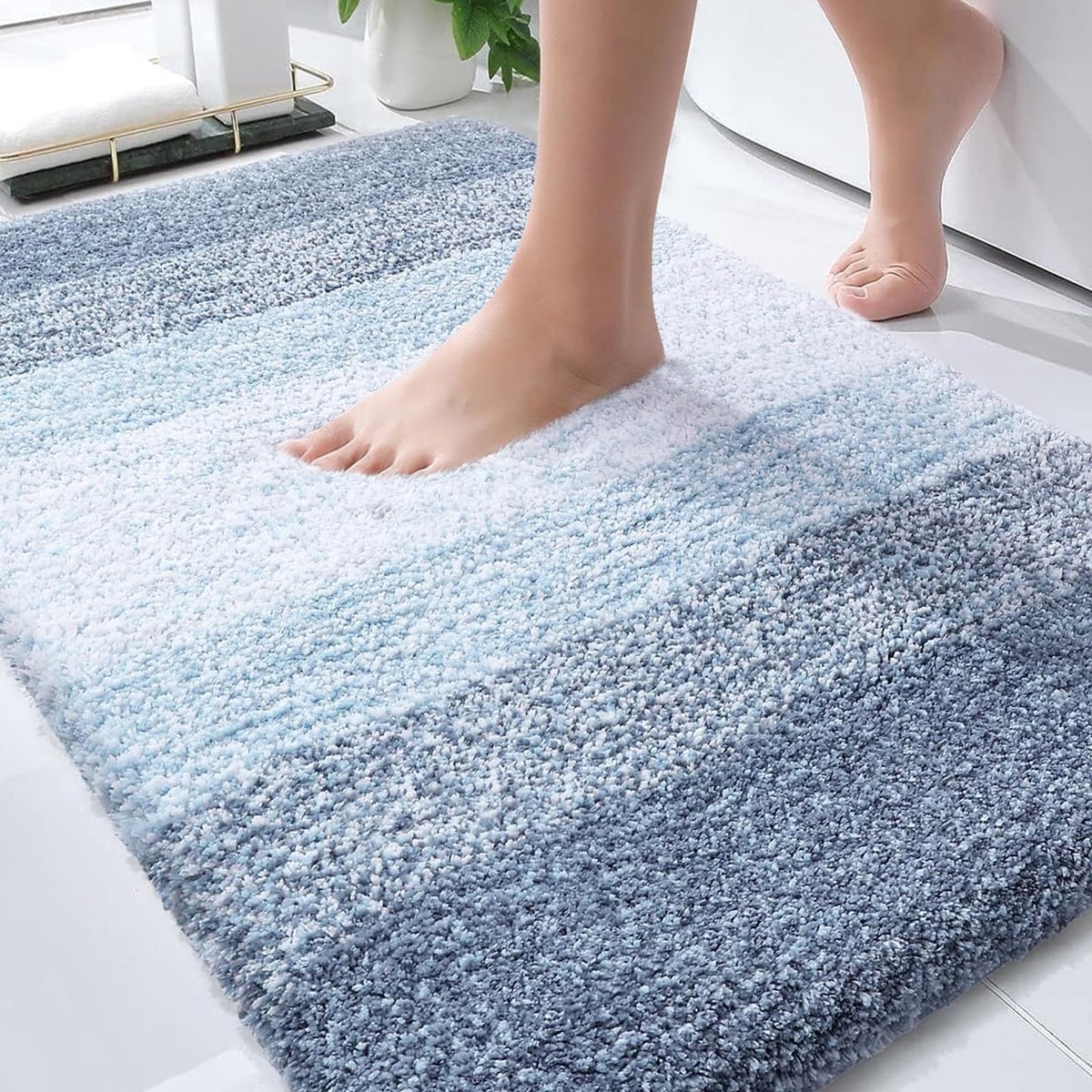 Omgoods - Microfiber Badmat 90 x 60 cm Absorberend en Sneldrogend