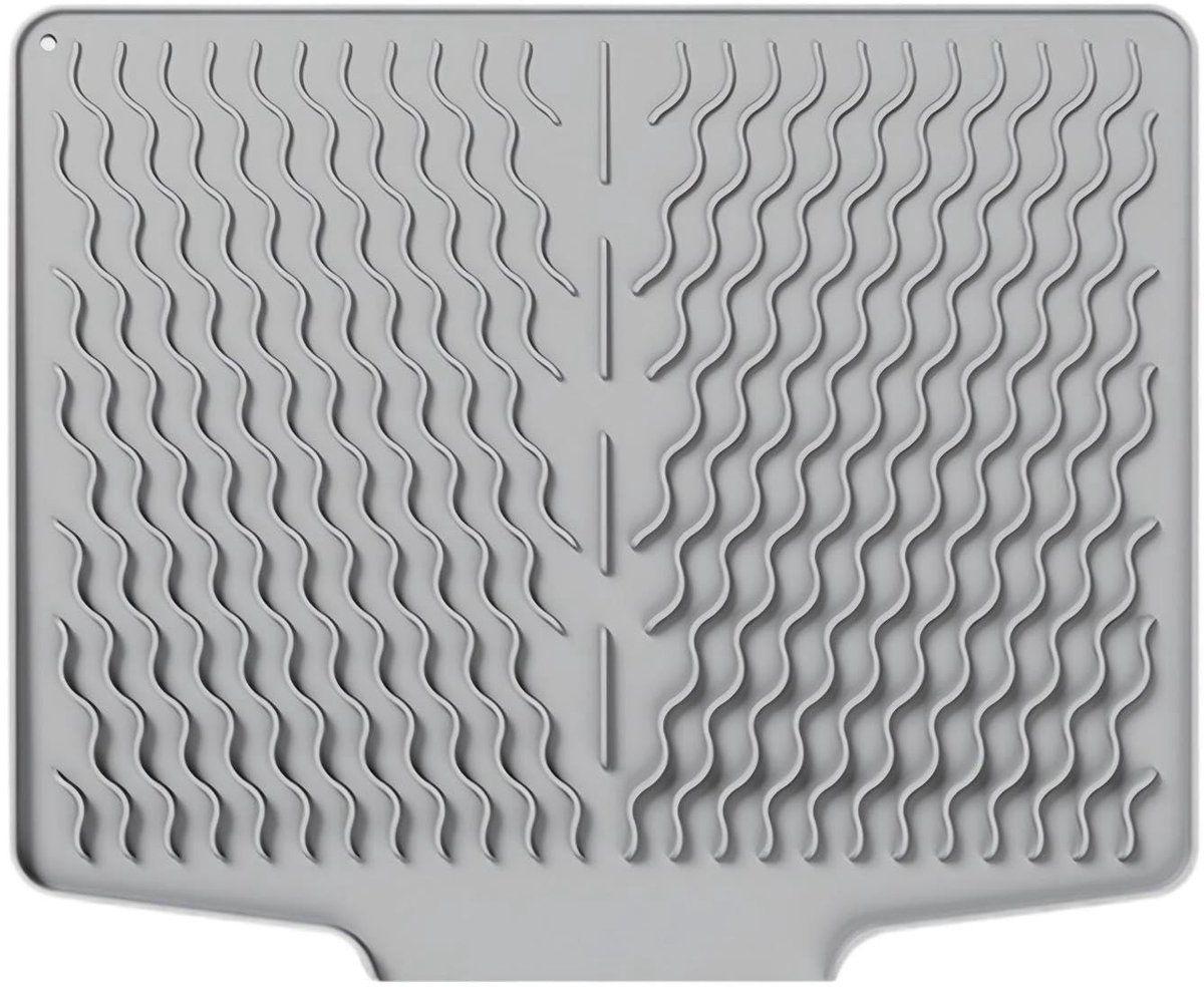 Omgoods - Silicone Afdruipmat 40 x 32.8 cm voor Keuken met Antislip en Warmtebestendig Ontwerp