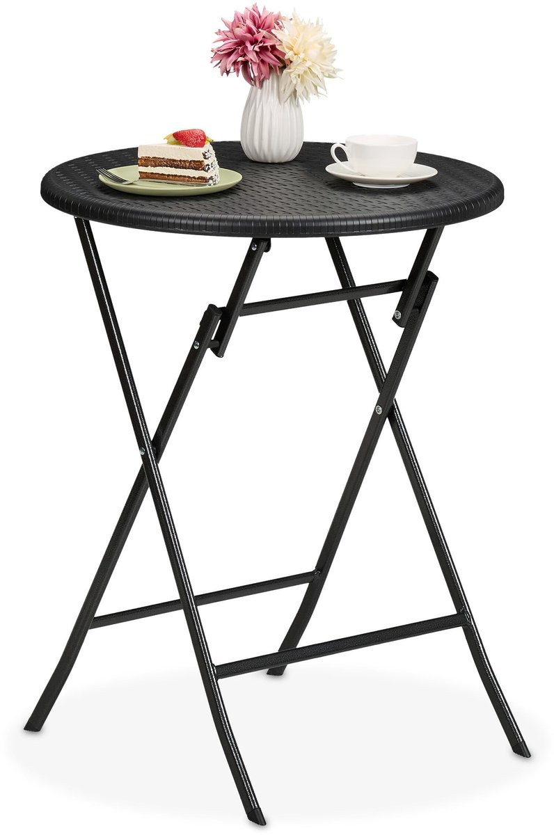 Omgoods - Opvouwbare Tuintafel met Rattan Look