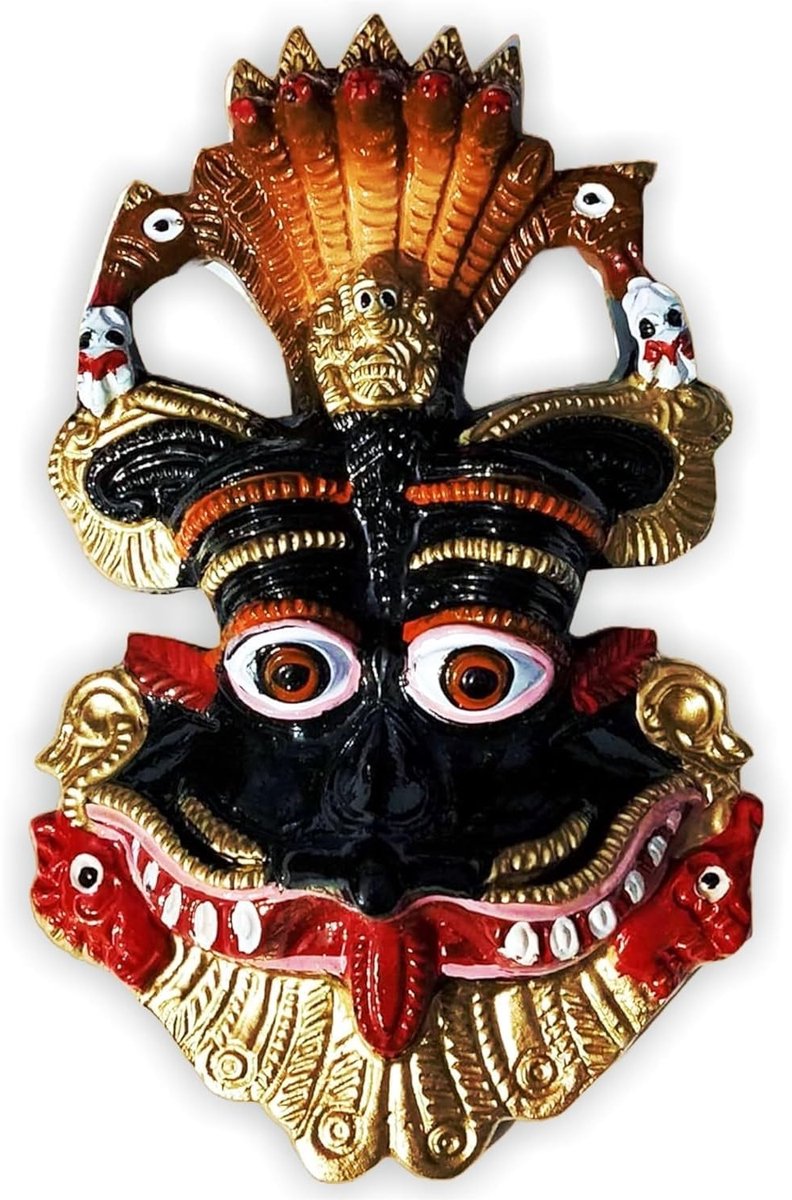 Omgoods - Handgemaakt Keerthi Mukha Wanddecoratie voor Spirituele Bescherming