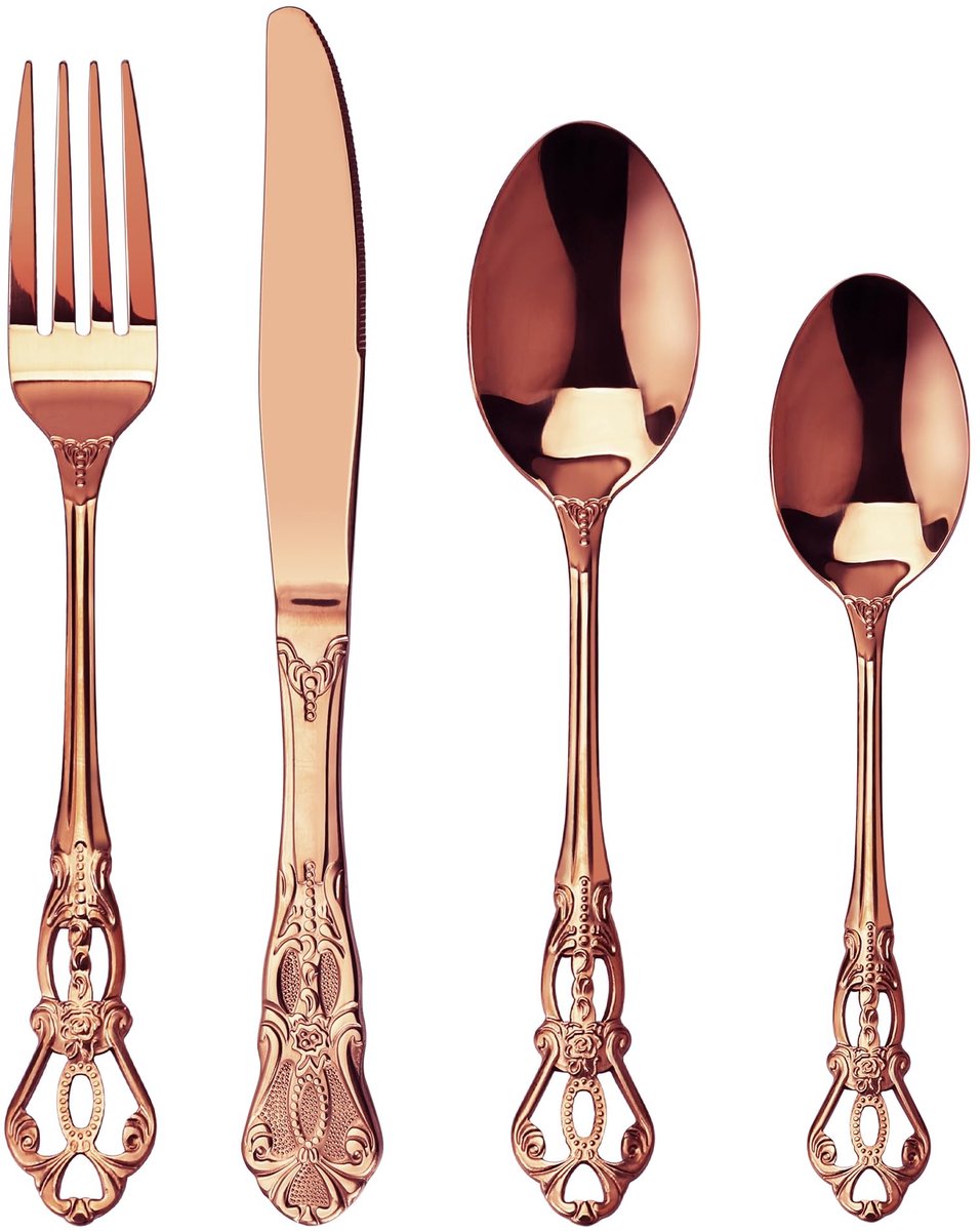 Omgoods - Elegant Bestekset voor 6 Personen, 24 Stuks