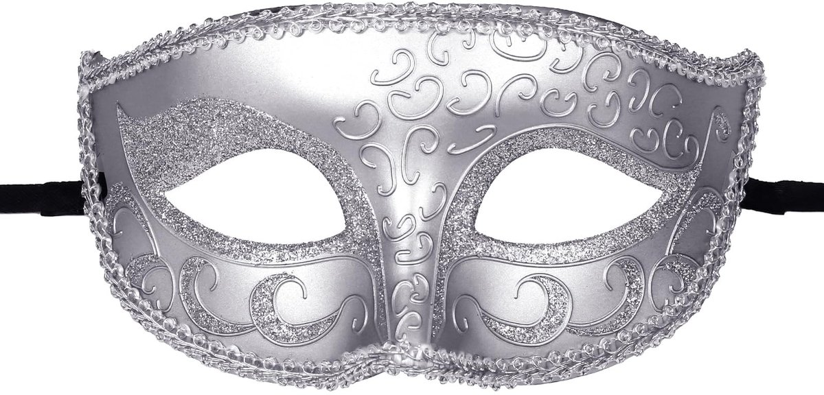 Omgoods - Vintage Venetië Jazz Halfmasker voor Carnaval en Halloween