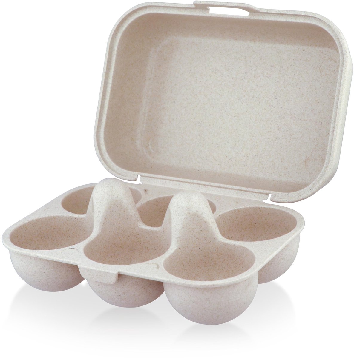 Omgoods - Set van 2 Eitrays van Bamboe voor Eieren