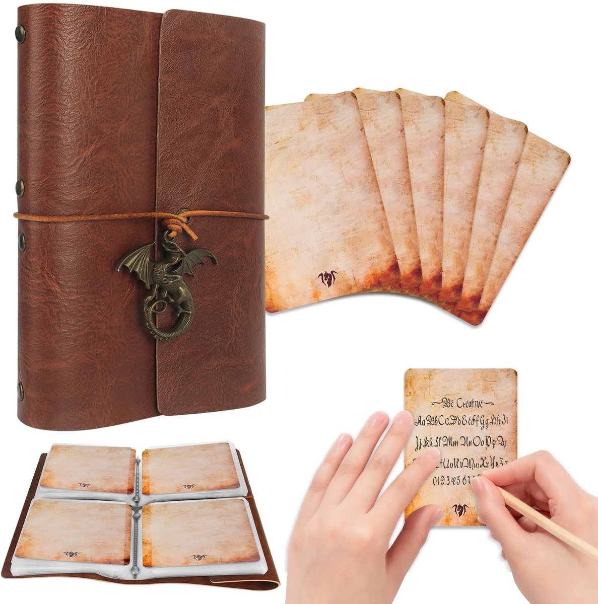 Omgoods - Spellbook Kaarthouder voor DND en TTRPG met 60 Speelkaarten