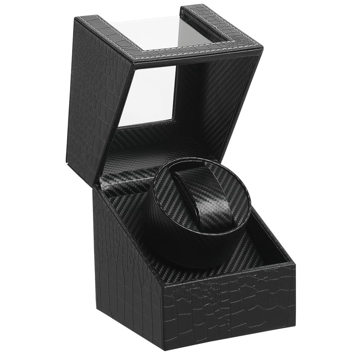 Omgoods - Automatische Horloge Winder in PU Leer met Stil Motor