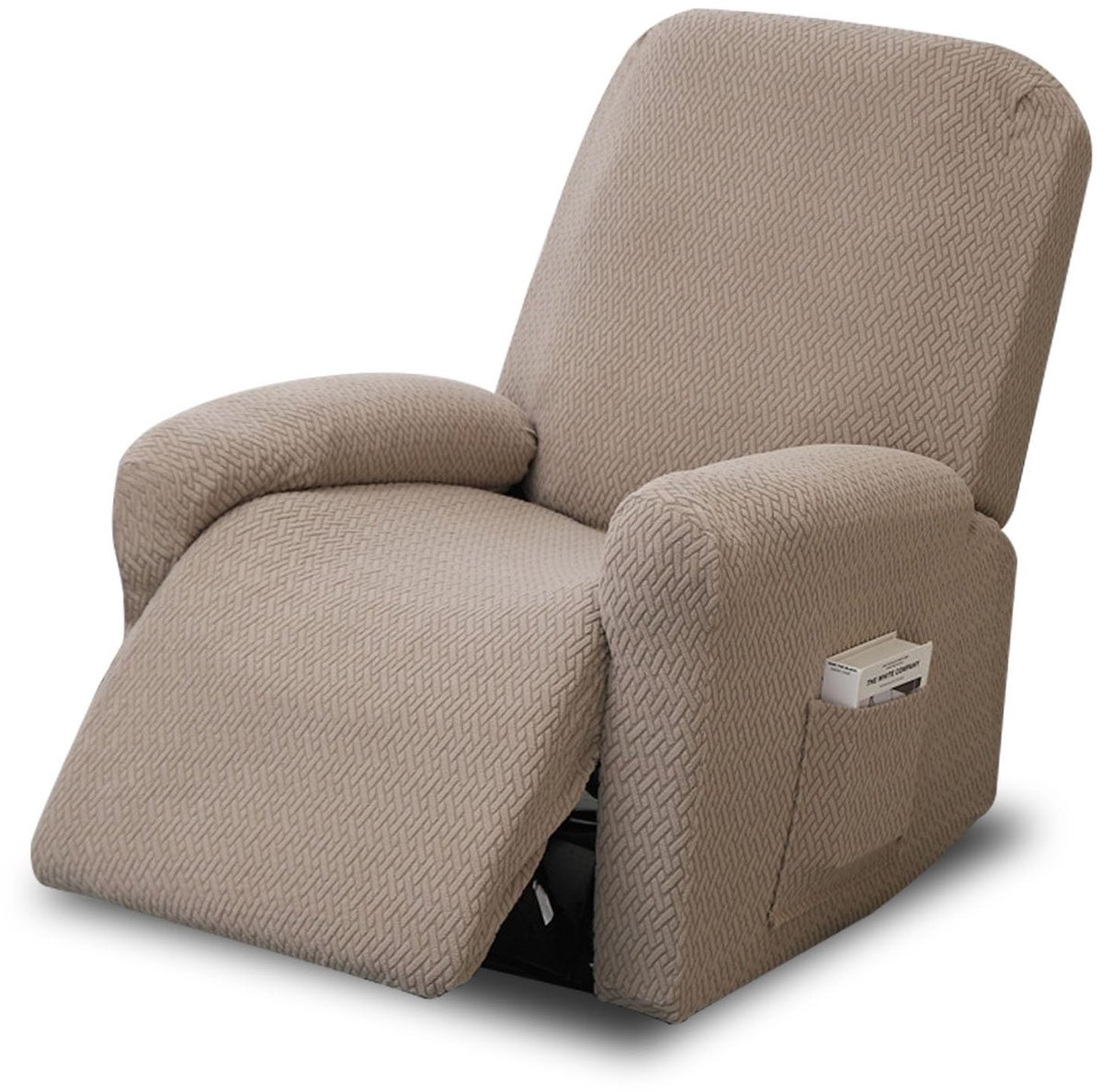 Omgoods - 4-delige Stretch Recliner Stoel Cover Set met Pocket