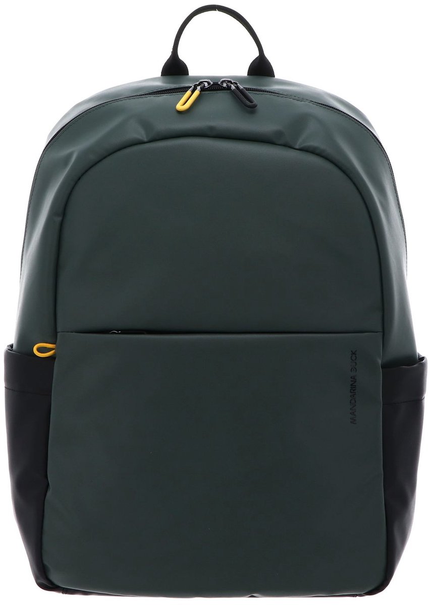 MANDARINA DUCK laptop rugzak rugzak met laptopvak Eco Coated Backpack Deep Green donkergroen