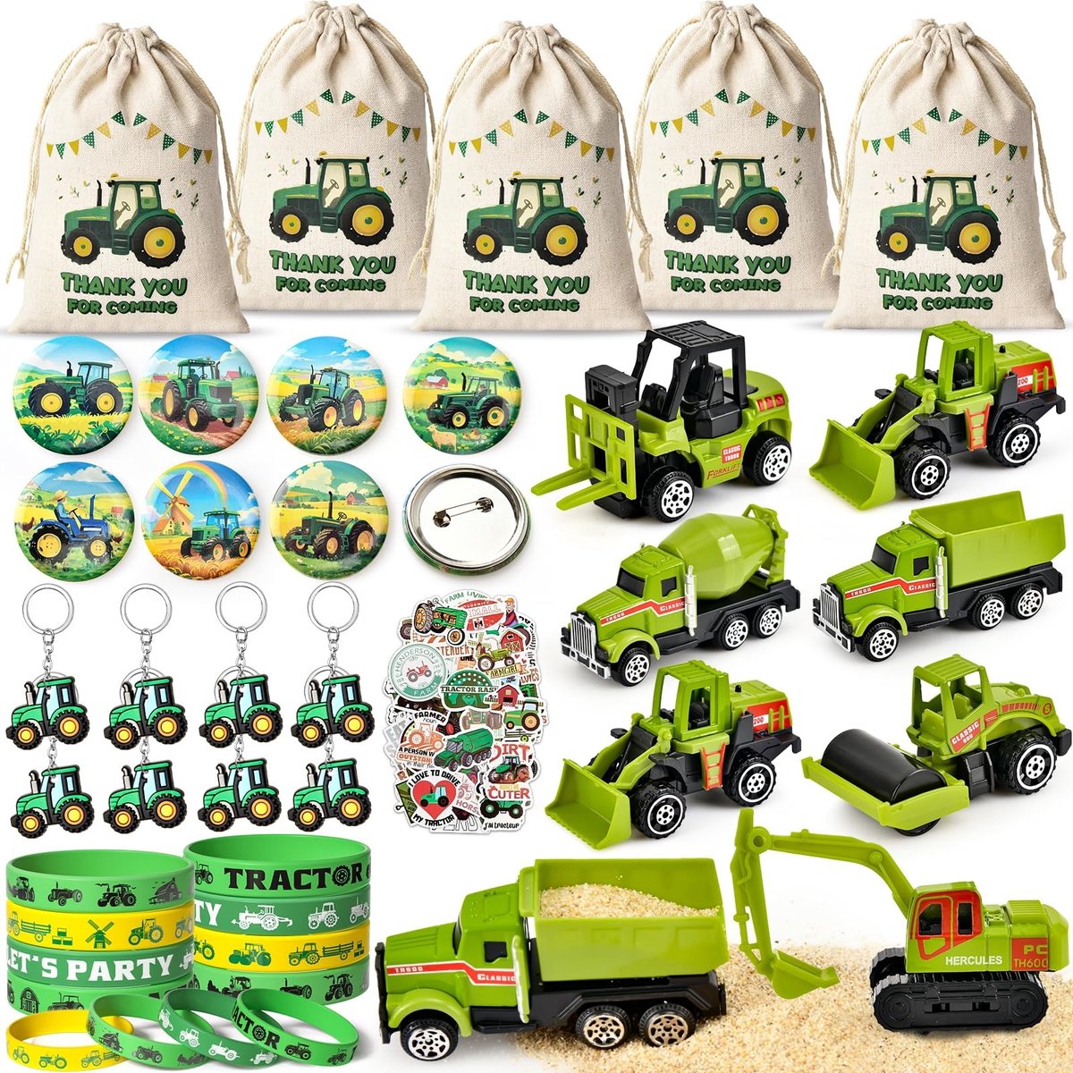 Omgoods - Tractor Verjaardagspartij Favors voor Jongens