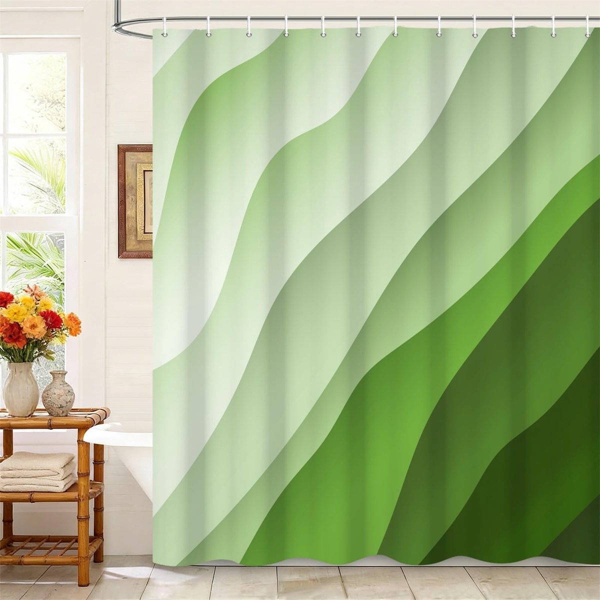 Omgoods - Douchegordijn 105 x 160 cm met Moderne Patroon