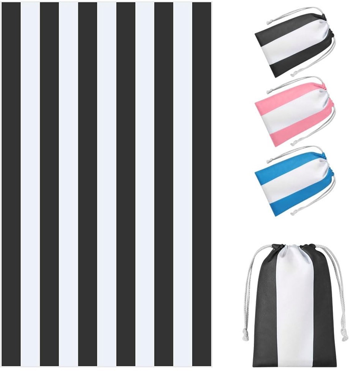 Omgoods - Grote Microvezel Strandfouta, Sneldrogend en Anti-zand