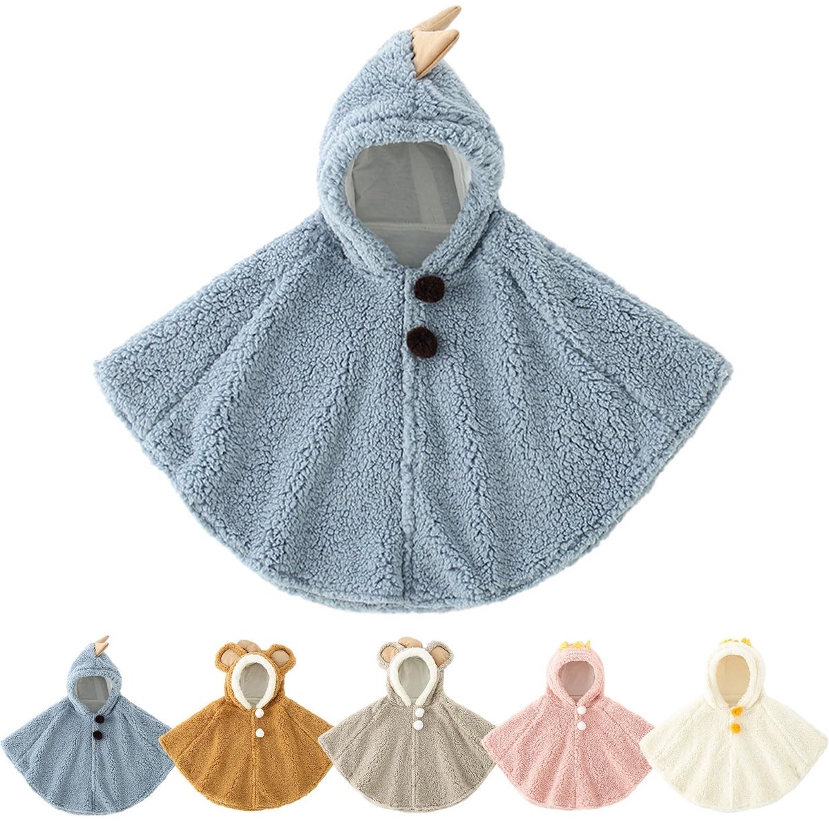 Omgoods - Warm Baby Poncho met Kap voor de Koude Dagen