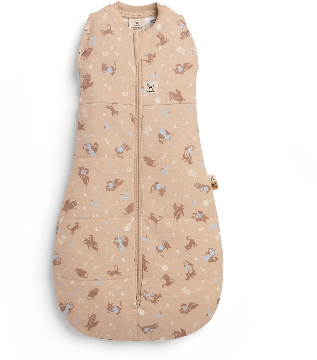 ergoPouch Cocoon inbaker slaapzak - 2,5 Tog - 2-in-1 Slaapzak - Combi Baby slaapzak en inbakerslaapzak - Slaapzak 70 cm - MELODY