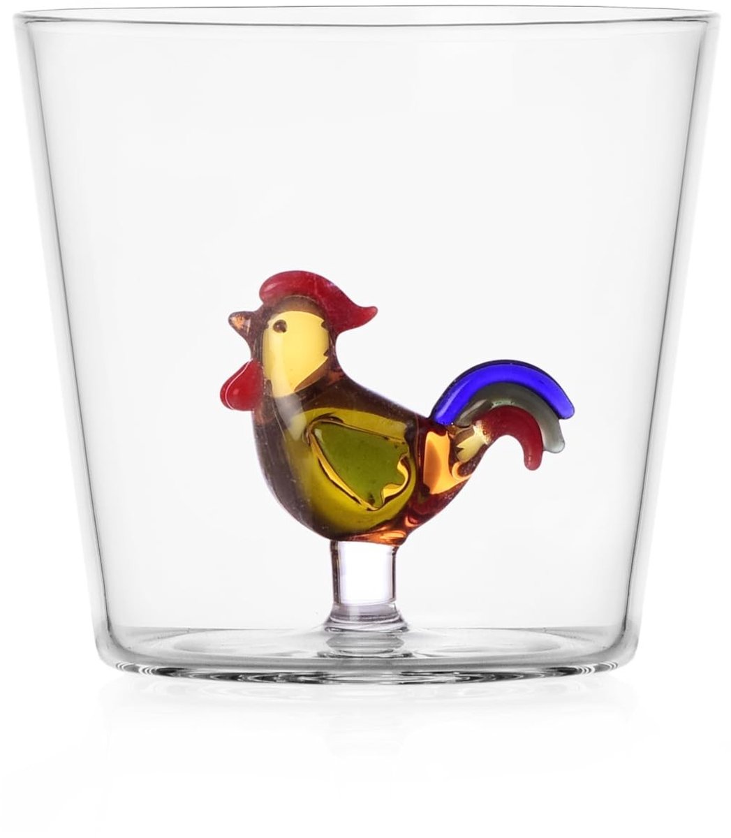 Omgoods - Handgemaakte Borosilicate Glazen Tumbler uit de Dierenboerderij Collectie, 30 cl