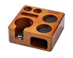 Omgoods - Walnoot Houten Tamperstation voor Espresso