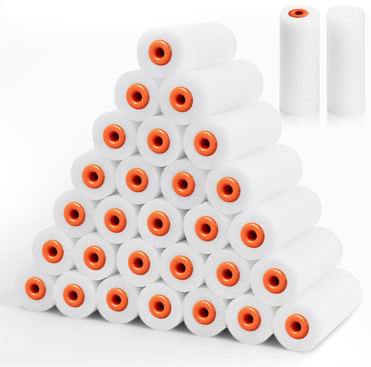 Omgoods - 30 Stuks Foam Verfrollers voor Schilderprojecten