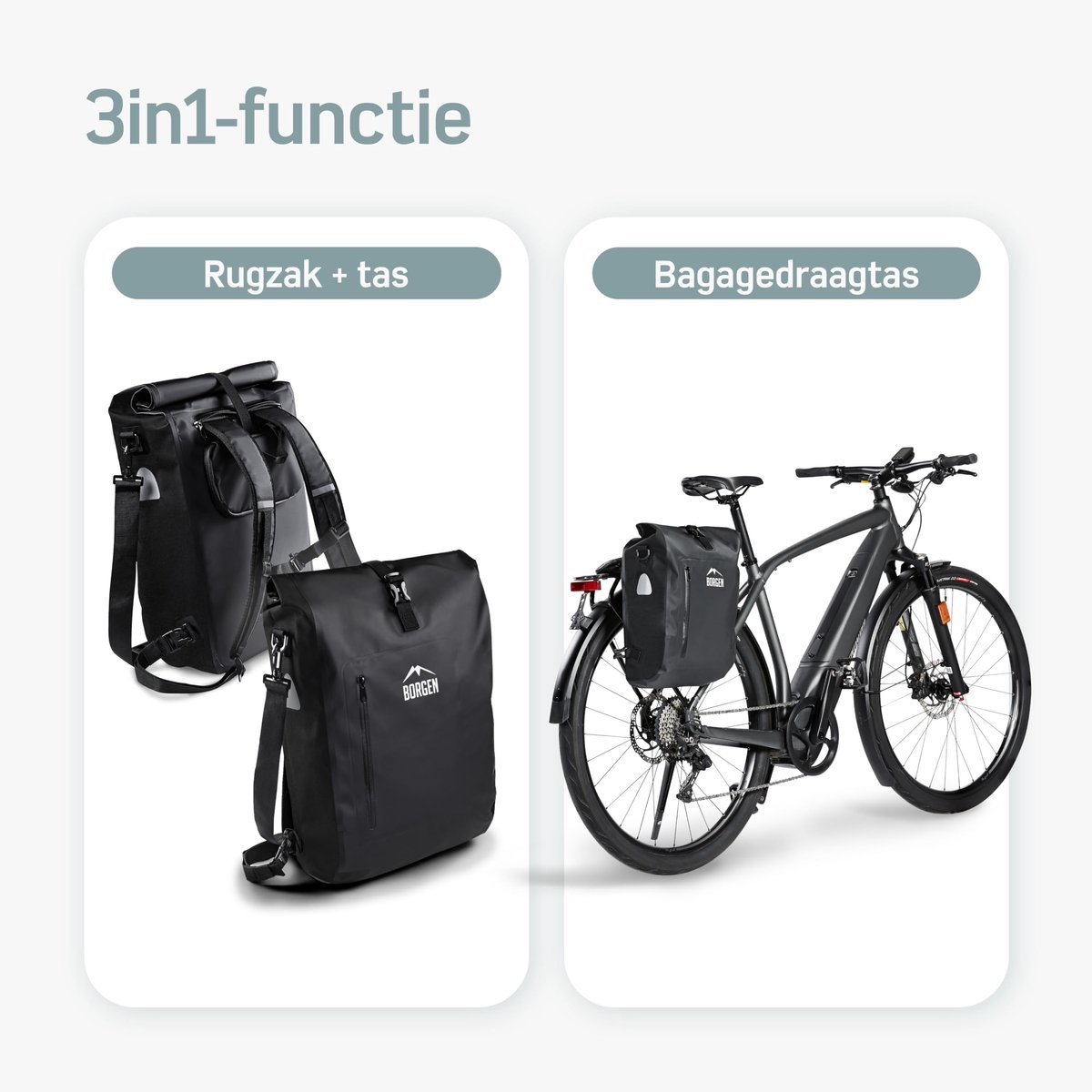 Omgoods - 100% Waterdichte Fietstas voor Bagagedrager