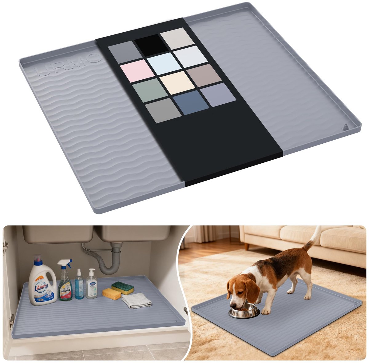 Omgoods - Waterdichte Silicone Mat voor Onder de Wastafel 55 x 63 cm