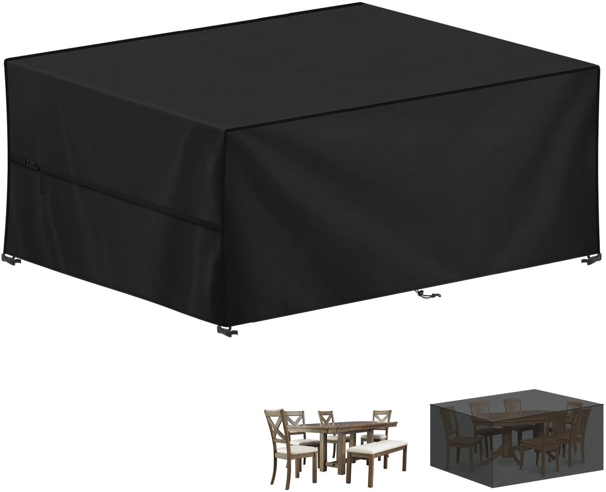Omgoods - Waterdichte Tuinmeubelhoes van 420D Oxford voor Rectangular Tafel