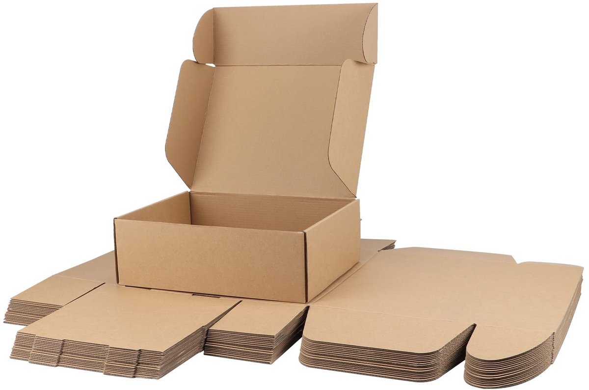 Omgoods - Set van 20 Bruine Verzenddozen 30.5 x 22.9 x 10.2 cm
