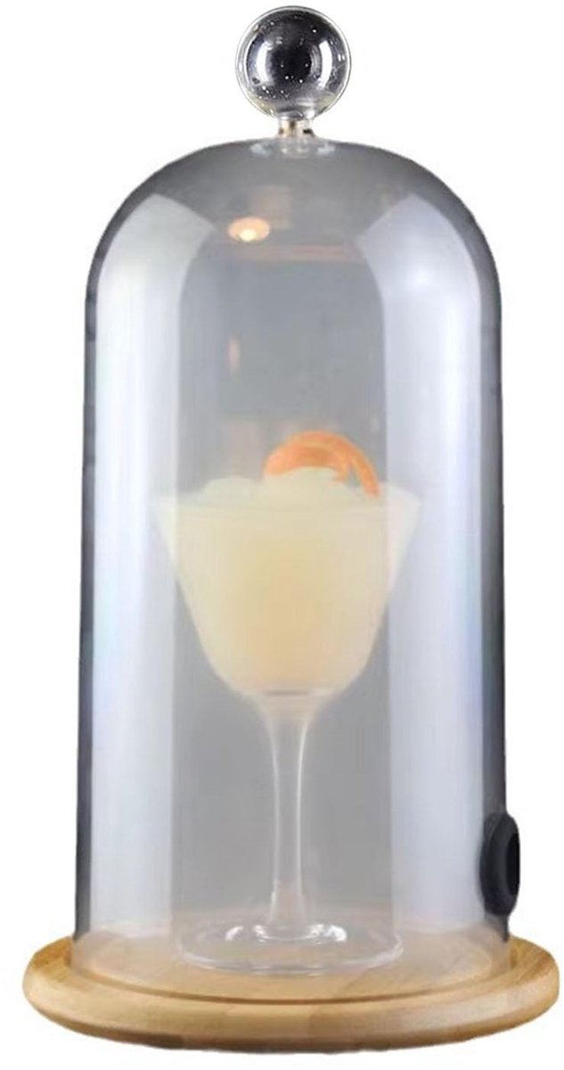 Omgoods- Roken Cloche Veilig Acryl - Rokende Cloche Accessoire - Cocktail Roker - Keuken/Restaurant - BBQ - Eenvoudig te Reinigen - Rookdome