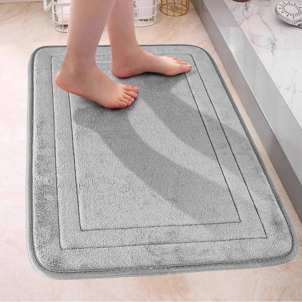 Omgoods - Antislip Badmat, 50 x 80 cm, Zacht en Waterabsorberend