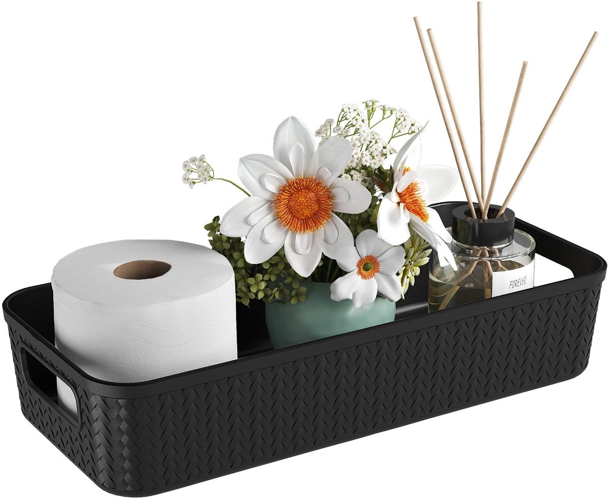 Omgoods - Elegante Wicker Toiletpapier Opbergmand met Handvatten