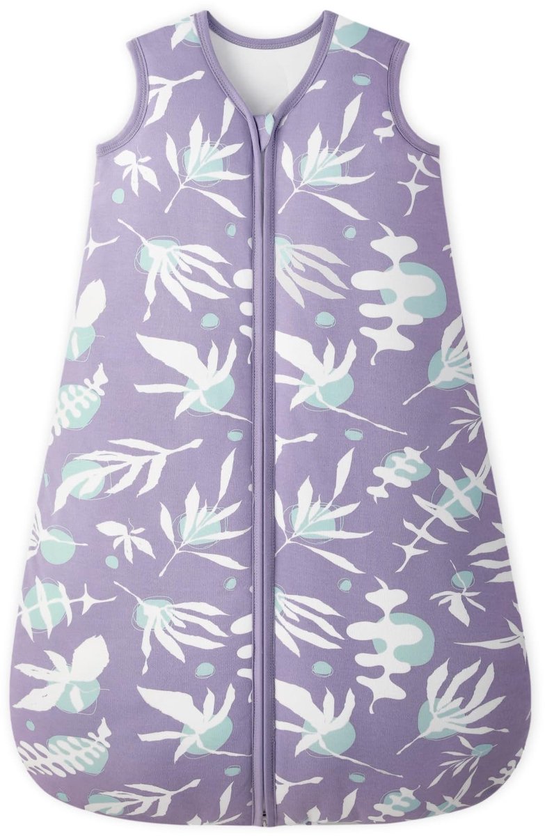 Omgoods - Baby Slaapzak 2.5 Tog - 12-18 Maanden, Paarse Bladeren