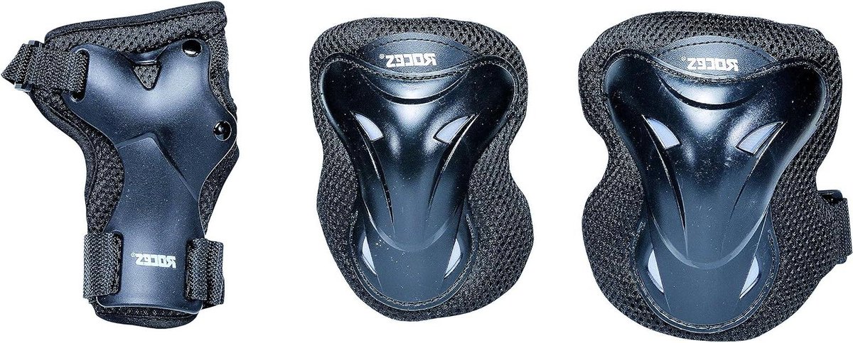 Beschermset - Protective Gear - Sport Beoefenen - Tri-pack Set - Unisex Volwassenen - Zwart