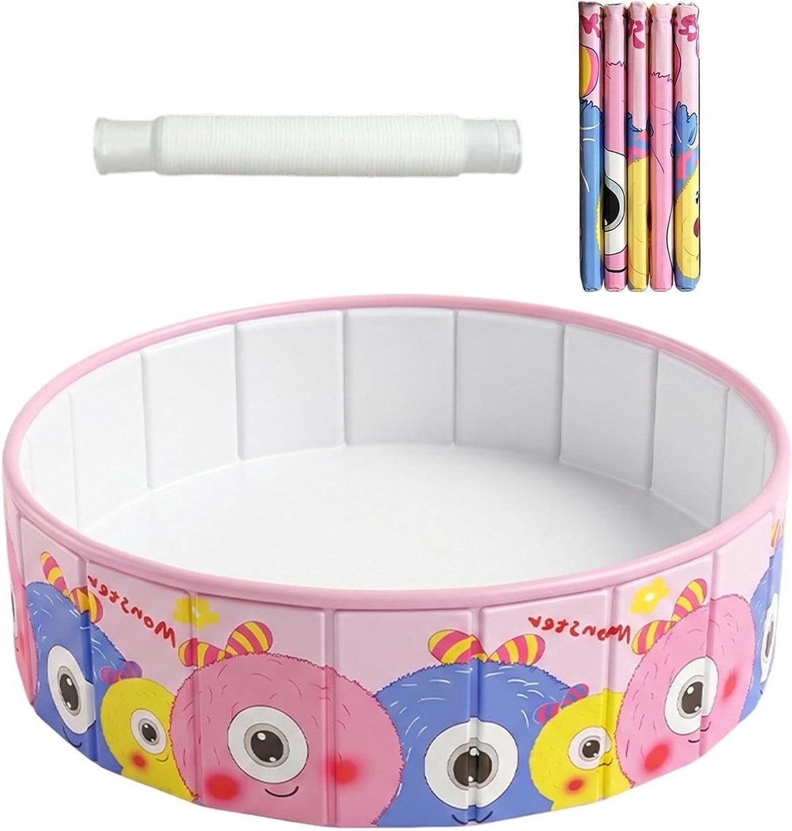 Opvouwbaar Zwembad - Kinderbadje Hondenbad - Zomerse Waterpret - Geen Opblaas Nodig - 150 x 45 cm - Blauw