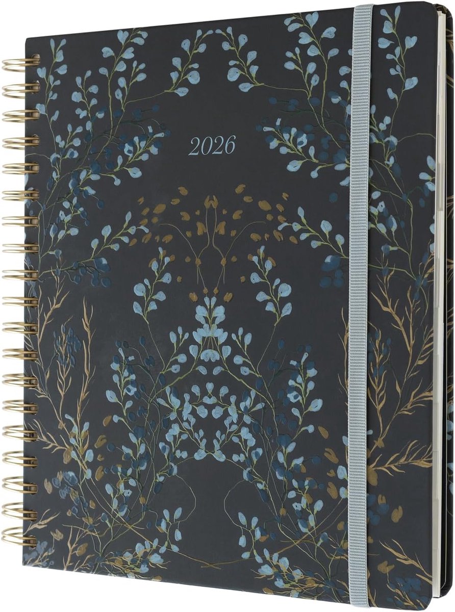 SnelShoppen - Kokonote Academische Agenda 2026 Weekoverzicht - Nuit Florale | Academische Planner 2026 Met Stickers & Tabs, Studenten Essentials Voor