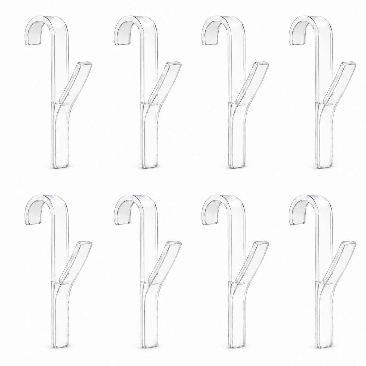 Consumerce® Set van 8 Radiator Handdoekhaakjes - Transparant - Handdoekhanger - Handdoekrek – Badkamer Handdoekhouder – Handdoekhaak – Handdoekstang – Handdoekclips – Handdoek Hanger Klem – Rek Handoekrek