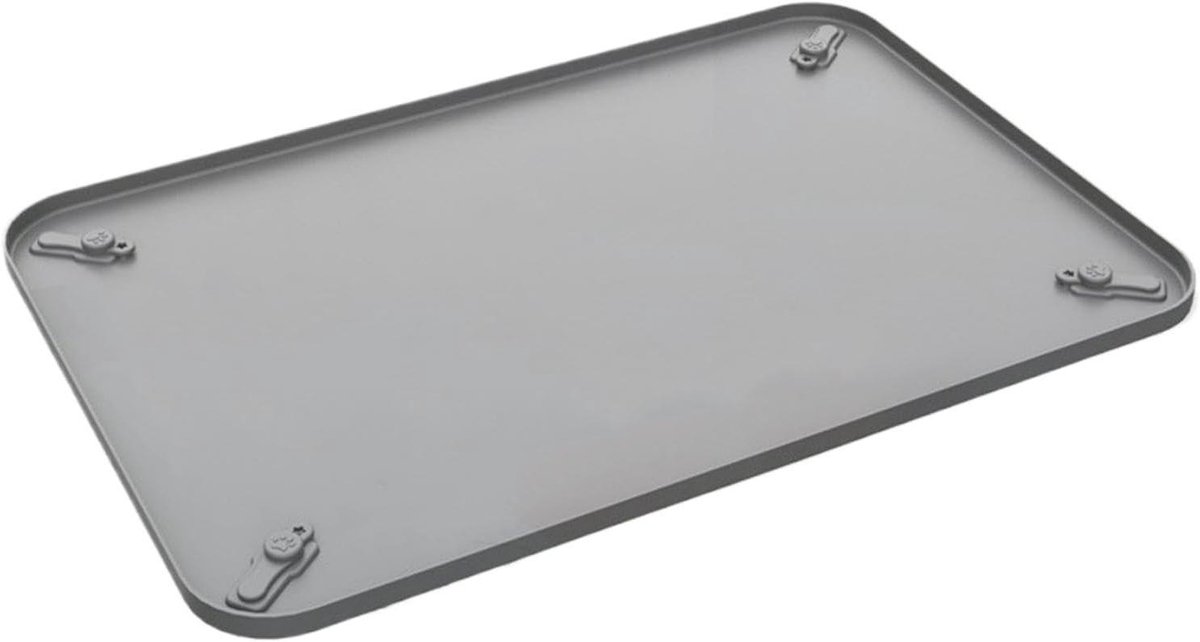 Honden Potty Tray - Huisdier Toilet - Zindelijkheidstraining Honden - Verhoogde Rand - 62 x 42 cm - Grijs