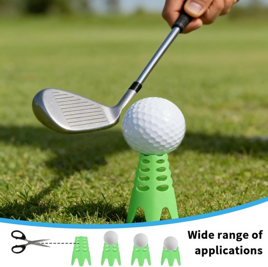 30 Stuks Golf Tees van Kunststof, 15 Kort en 15 Lang, Ideaal voor Golf Simulator, Indoor en Outdoor Gebruik, Geschikt voor Beginners en Professionals — afbeelding 5