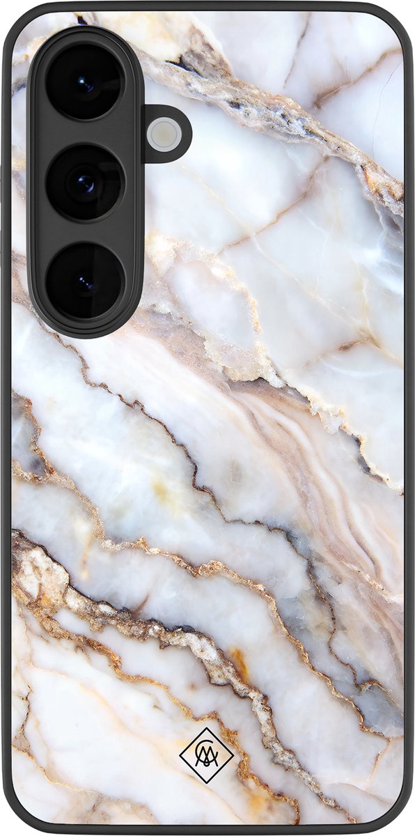 Casimoda® hoesje - Geschikt voor Samsung Galaxy S26 - Marble Dream - Luxe Hard Case Zwart - Backcover telefoonhoesje - Multi