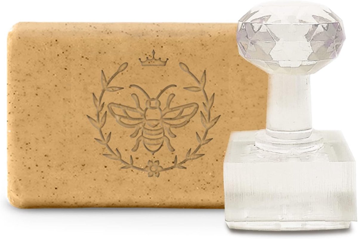 Zeepvorm, biddesign, acrylstempel, 3,4 cm, doe-het-zelf zeep maken, handgemaakt, kunstknutselproject, cadeau