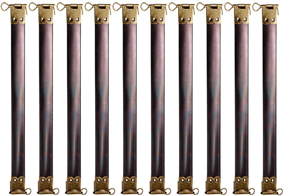 10 Stks Flex Frames Metalen Interne Flex Frames Handtas Lente Frame Kiss Sluiting Bulk voor Coin Purse Sluiting Tas Handtas (20cm)