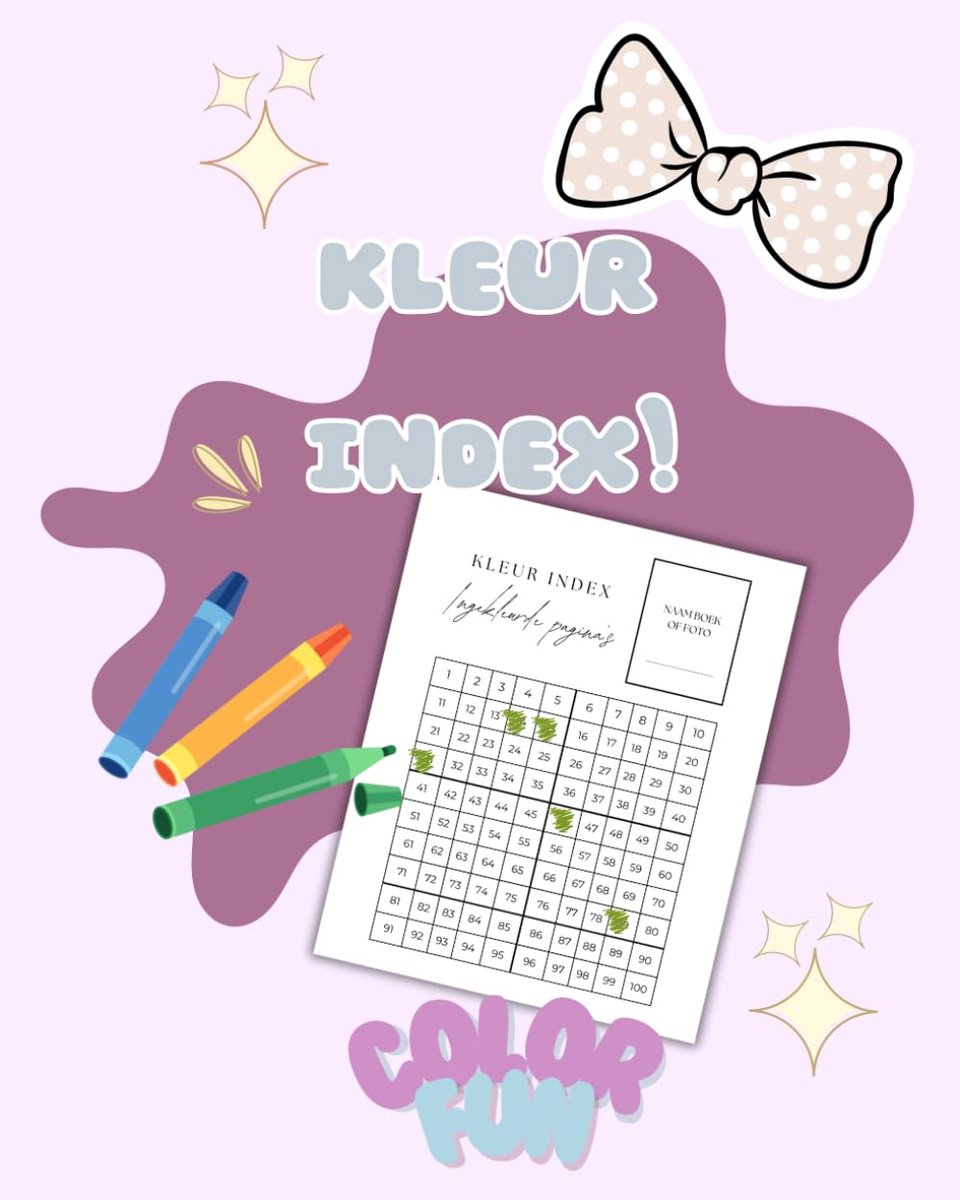 index: kleuren op nummer: Houd je Kleuren Avonturen Bij en Organiseer je Creativiteit!