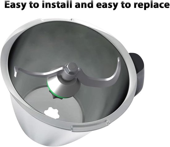 roestvrijstalen deegmengmes, deegmes, reserveaccessoires, geschikt voor TM31, messen, reserveaccessoires, kneed-deegmixer — afbeelding 4