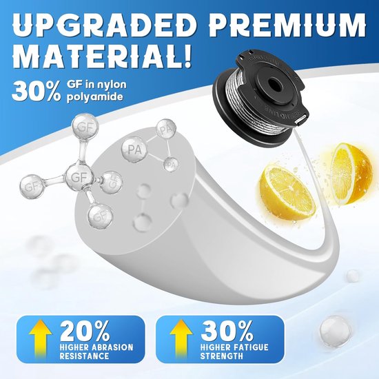 Grastrimmerspoel Compatibel Met F016800569 F016800385, Draadspoel voor Bosch EasyGrassCut 18/18-230/18-26/18-260/23/26/18V-230/18V-26/18V-260, Art 23SL/26SL/2300/23-28 (4 spoel) — afbeelding 4