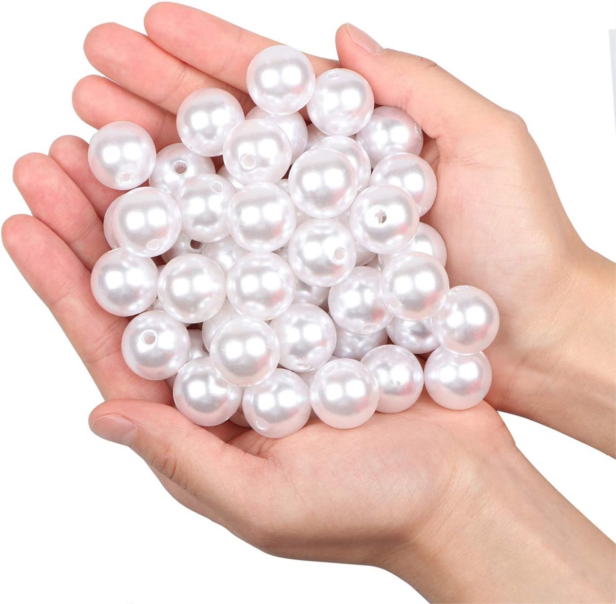 Glanzend Gepolijste Parels 45PCS 20mm Plastic Losse Parels Kralen voor Vaasvullers, DIY Sieraden Kettingen, Bruiloft Decoratie, Woondecoratie