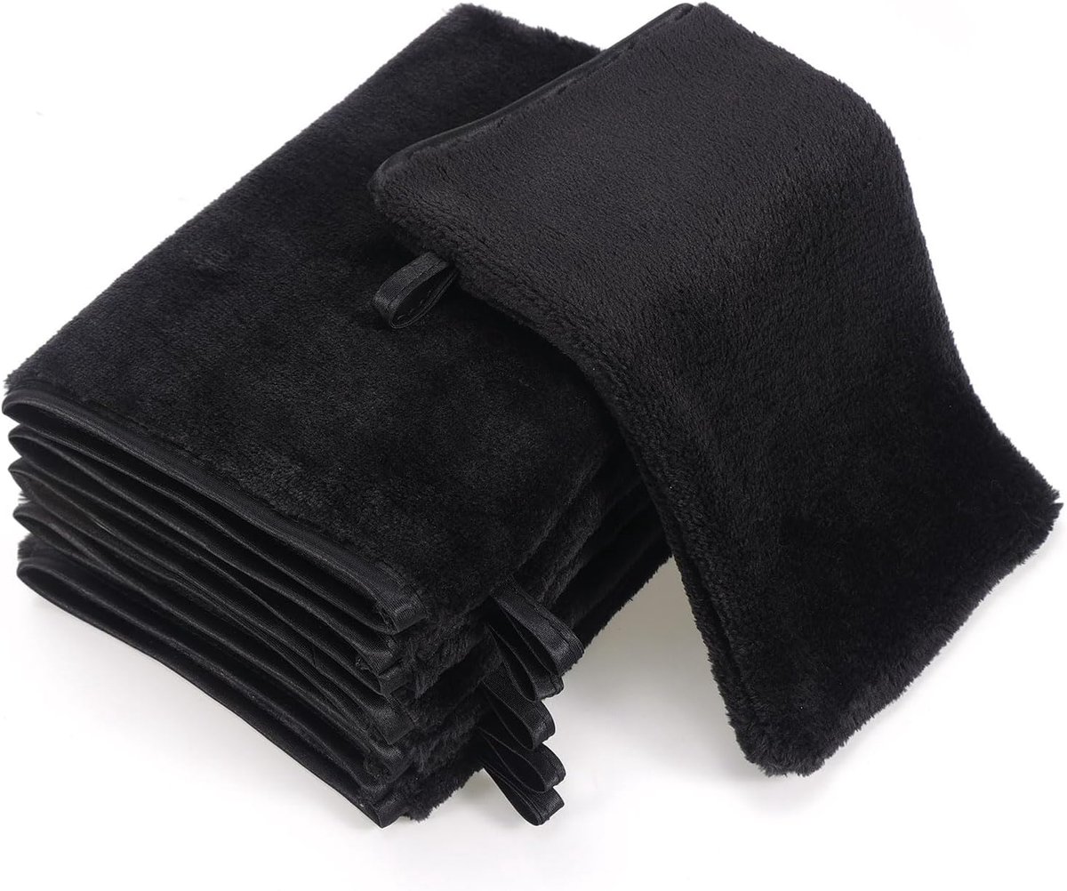Babywashandjes Flanellen gezichtsdoeken voor het wassen van gezicht, zachte babymicrovezel gezichtshandschoenen, herbruikbare make-upverwijderaar washandschoenen, kleine gezichtshanddoek voor