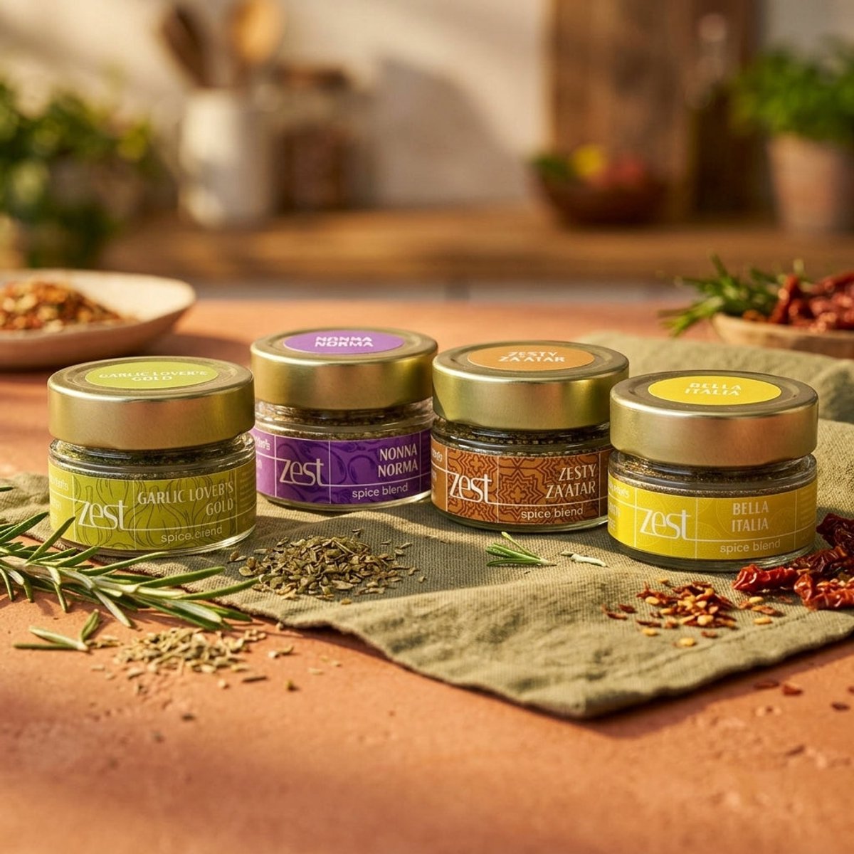 ZEST Mediterranean Sunset – Mediterrane Kruidenmixen Cadeauset
