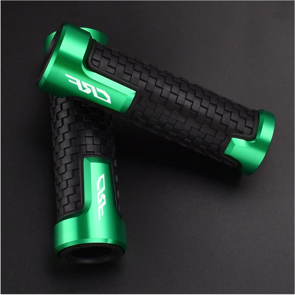 Motorfiets Handgrepen - Stuurhandvatten Grips - Verbeterde Controle - Antislip Rubber - 7/8" 22mm - Groen